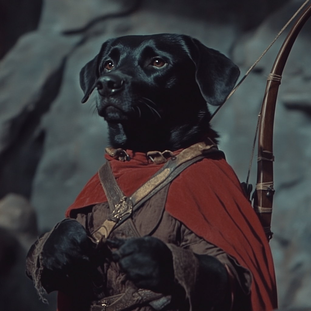 1950's Retro Fantasy Movie with Dog-headed Archer