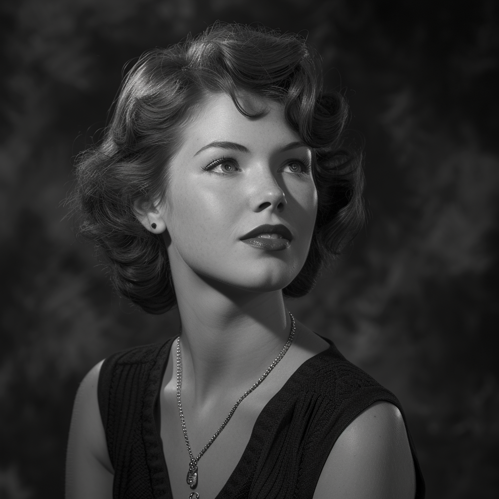 1950s Black and White Studio Portrait