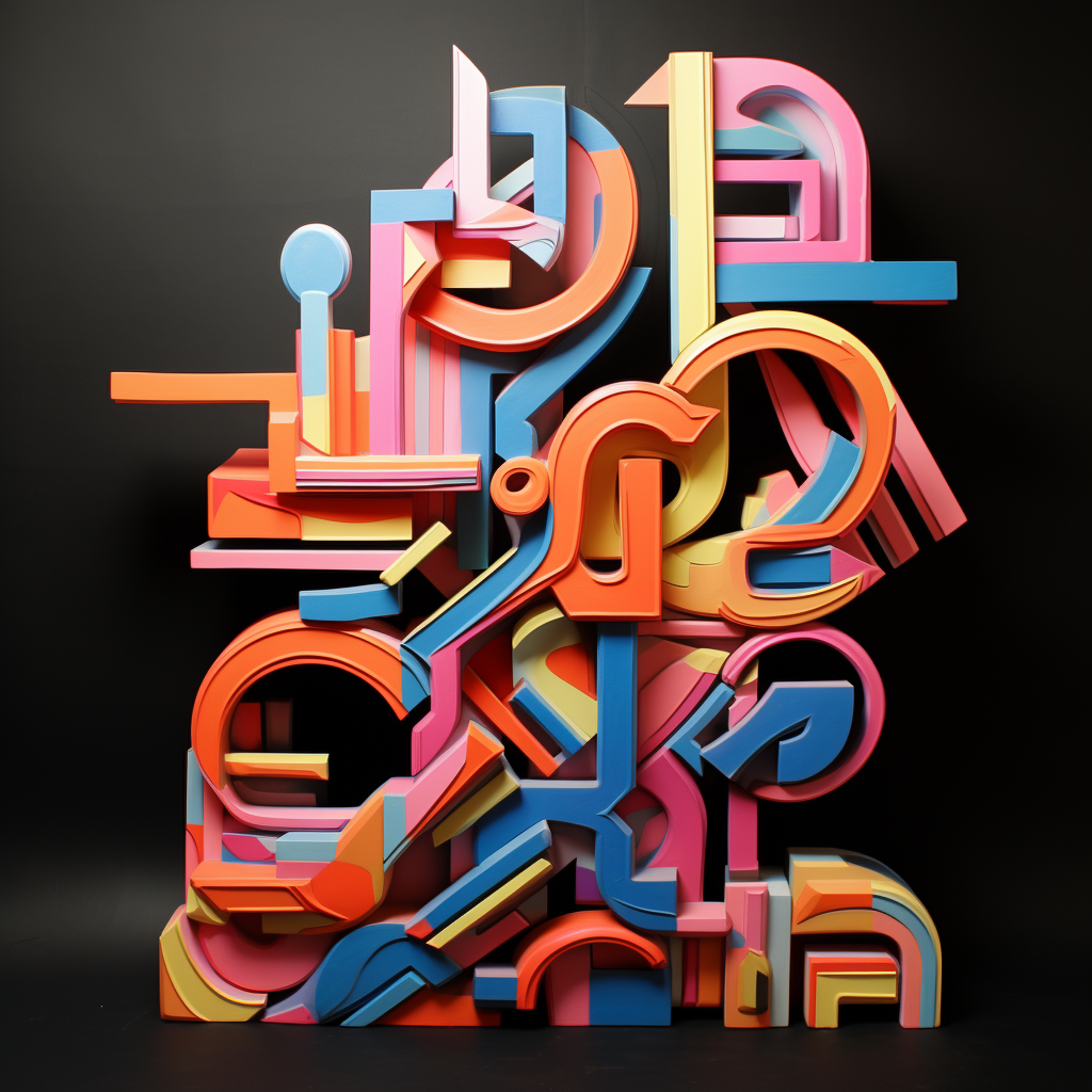 Stylish 1980s typography by Neville Brody