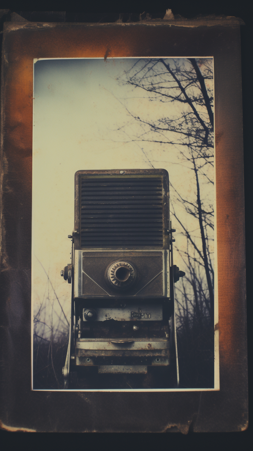 Vintage 1980s Polaroid Photo Texture Dirty Lens Filter