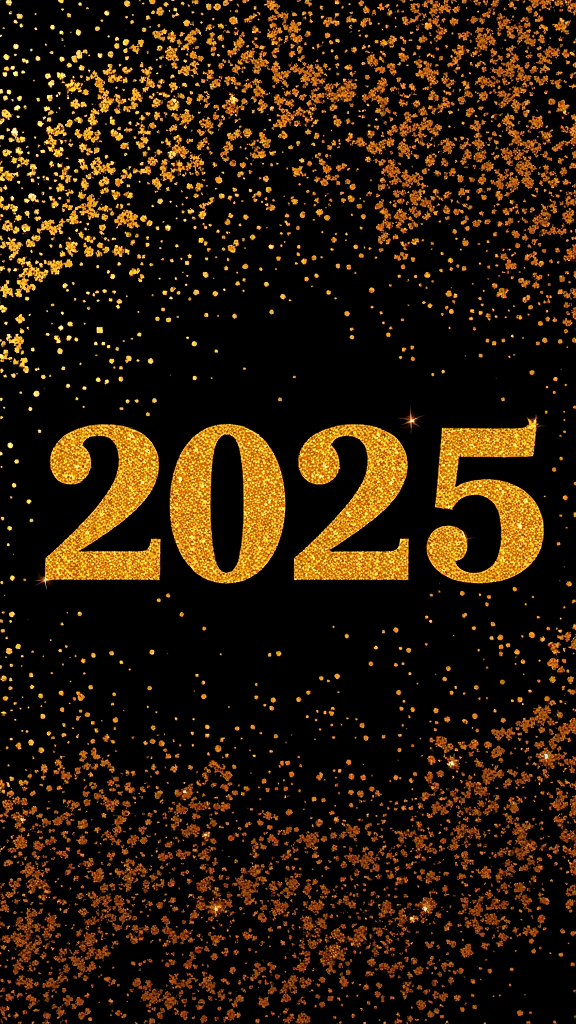 2025 Glittering Gold Background Design