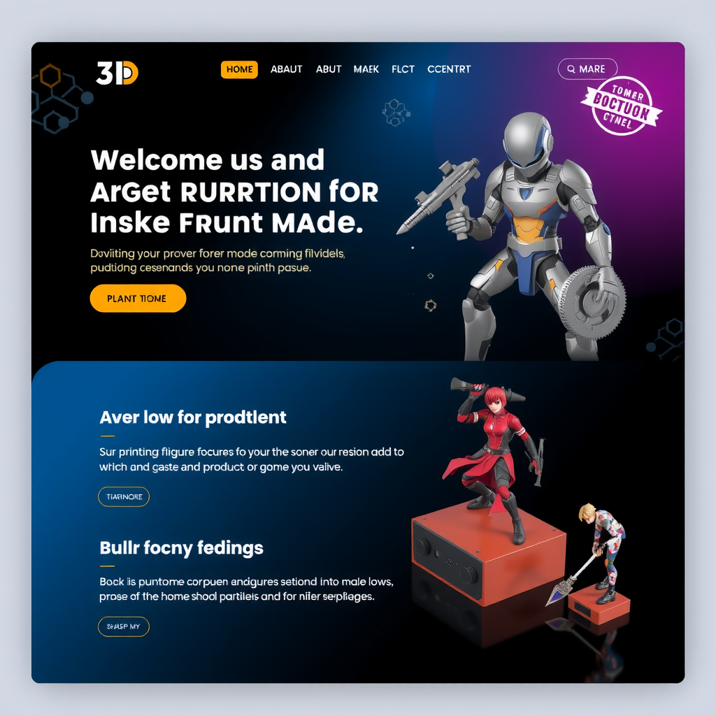 3D Printing Website: Models, Figures, Home Decor