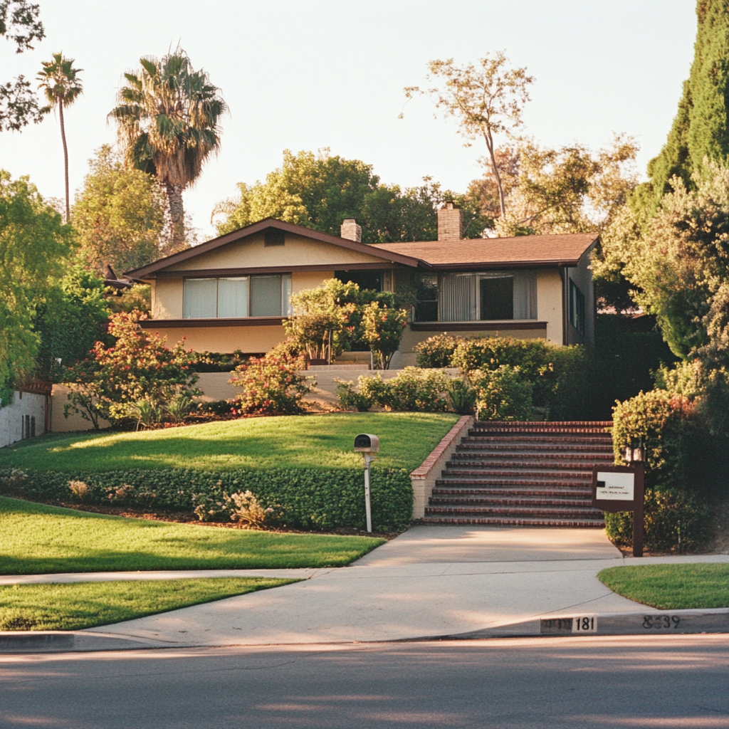 80's Suburban Home in Los Angeles Neighborhood Shot in Fuji Superia X-TRA 400