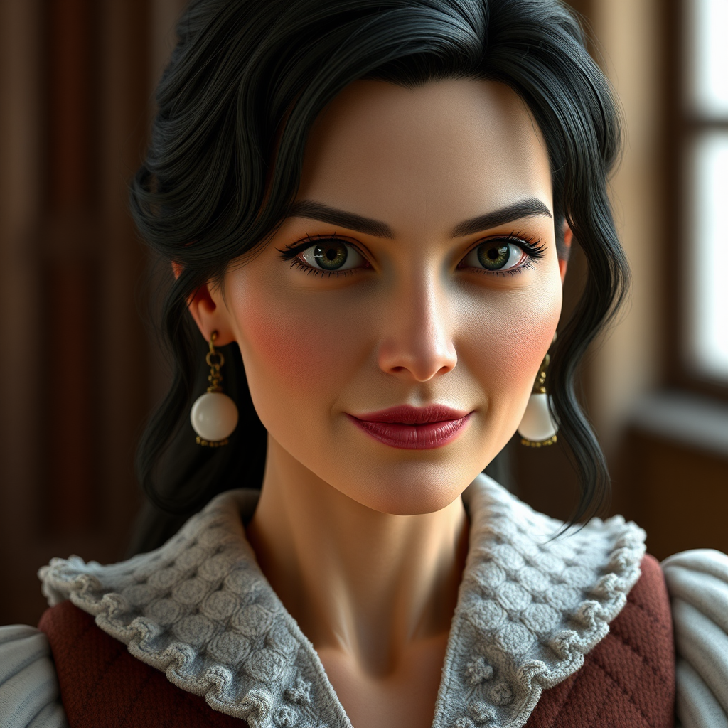 A 3D character of Catherine Zeta Jones.