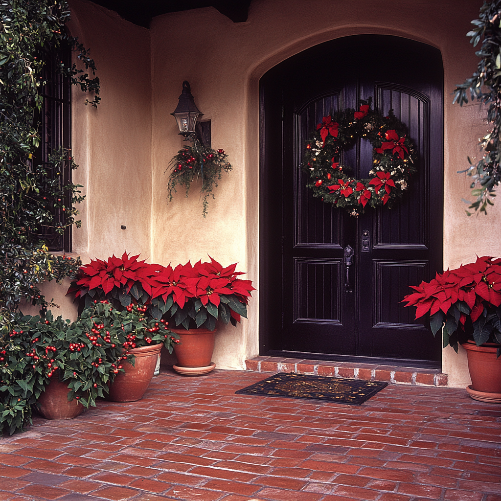 A Beautiful Christmas Scene at Spanish Home