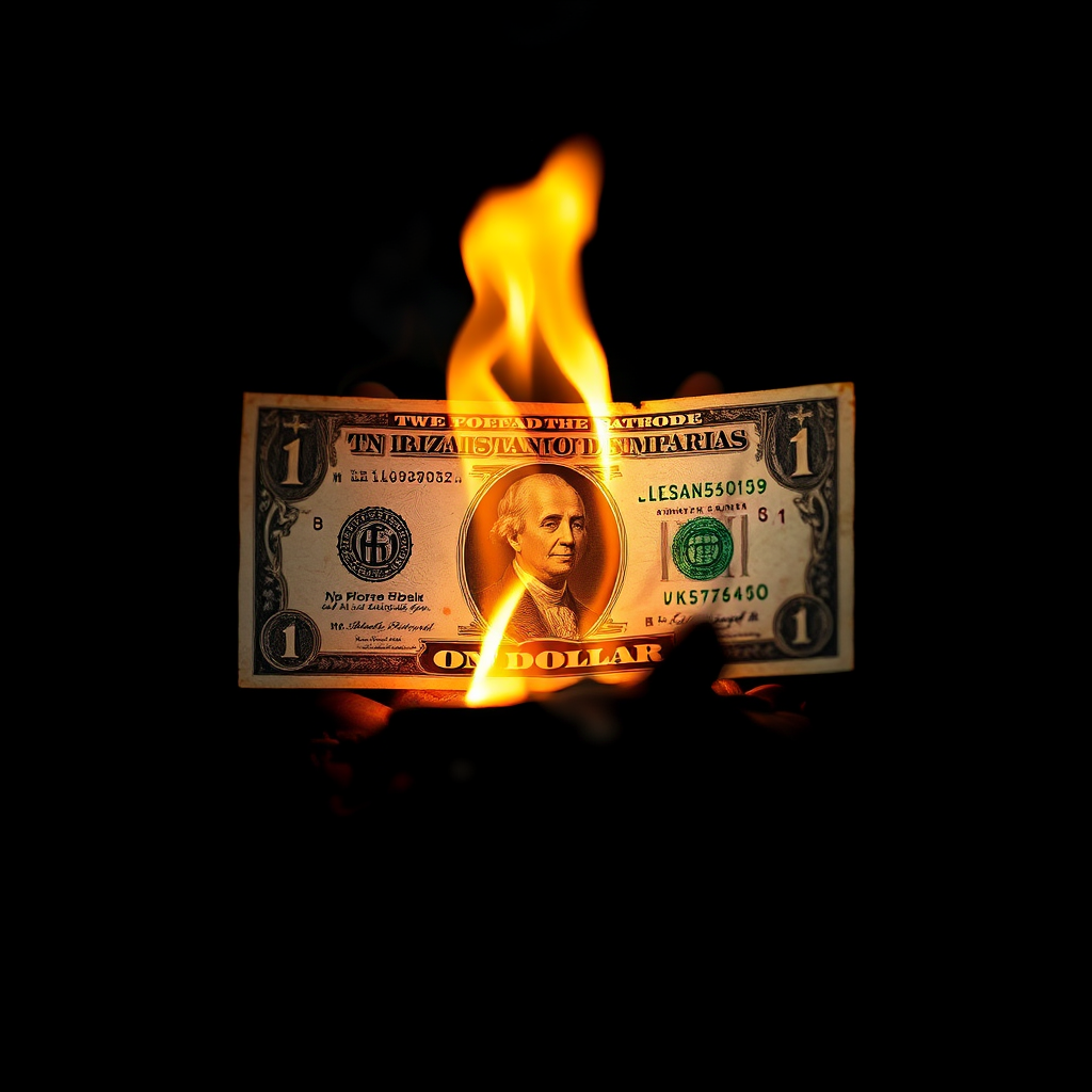 A Beautiful Dollar on Fire