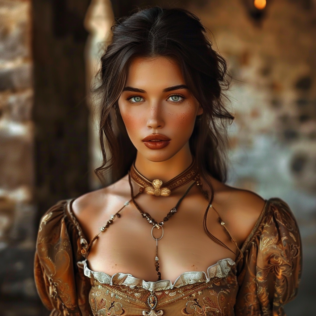 A Beautiful Woman in Medieval Fantasy Novel