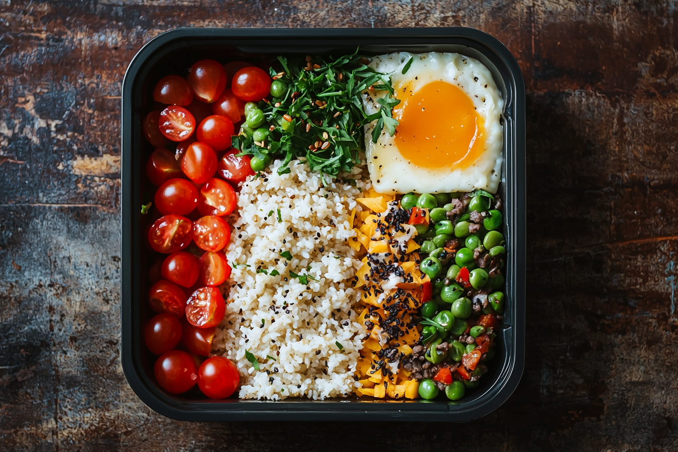 A Beautifully Arranged Healthy Meal Prep Image