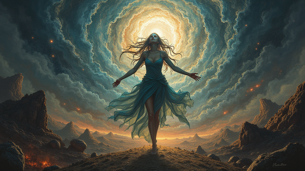 A Being Existing in Multiple Dimensions Simultaneously