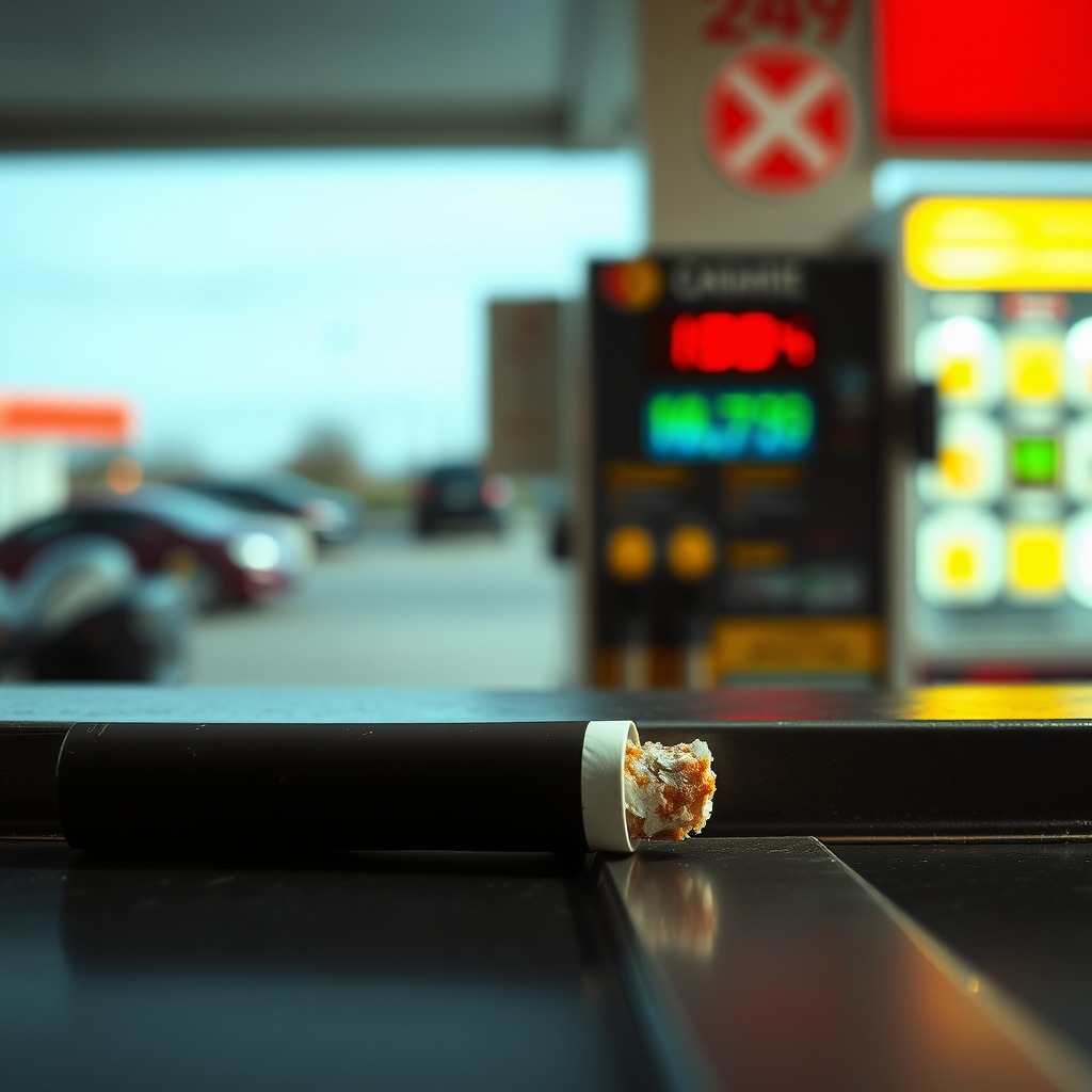 A Black and Mild Cigarette on the Counter