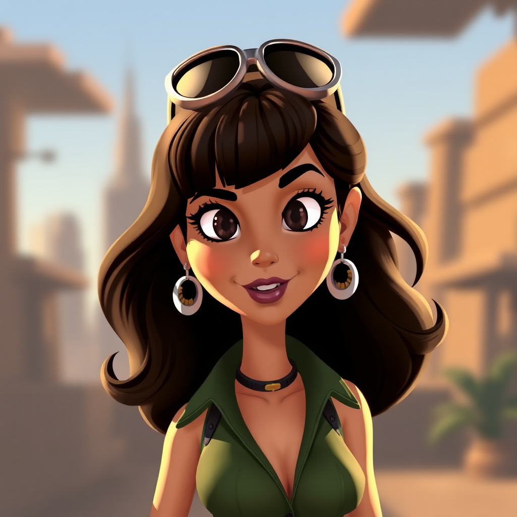 A Cartoon Version of Catherine Zeta Jones