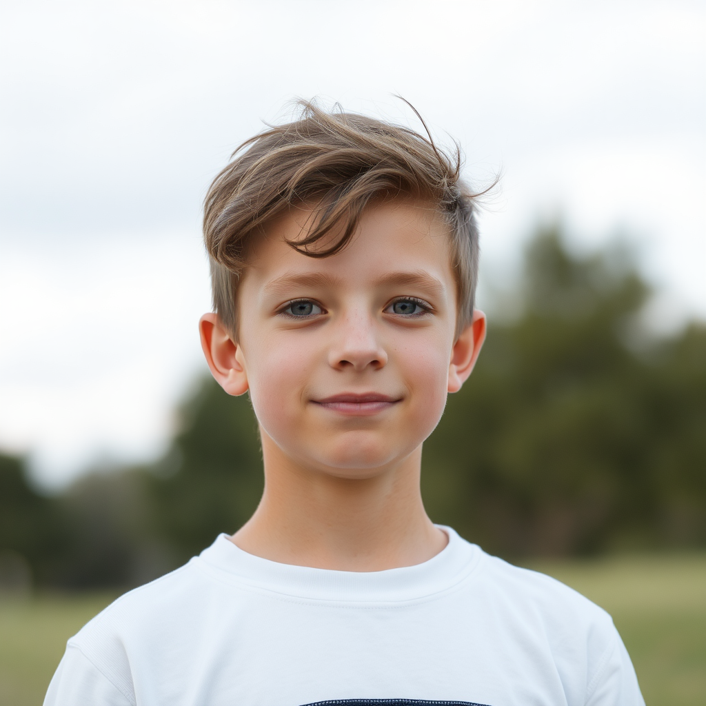 A Caucasian 13-Year-Old Boy at the Bottom