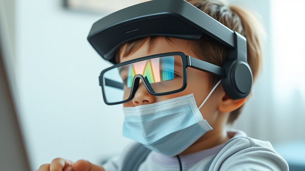 A Child with Virtual Goggles Giving Consent