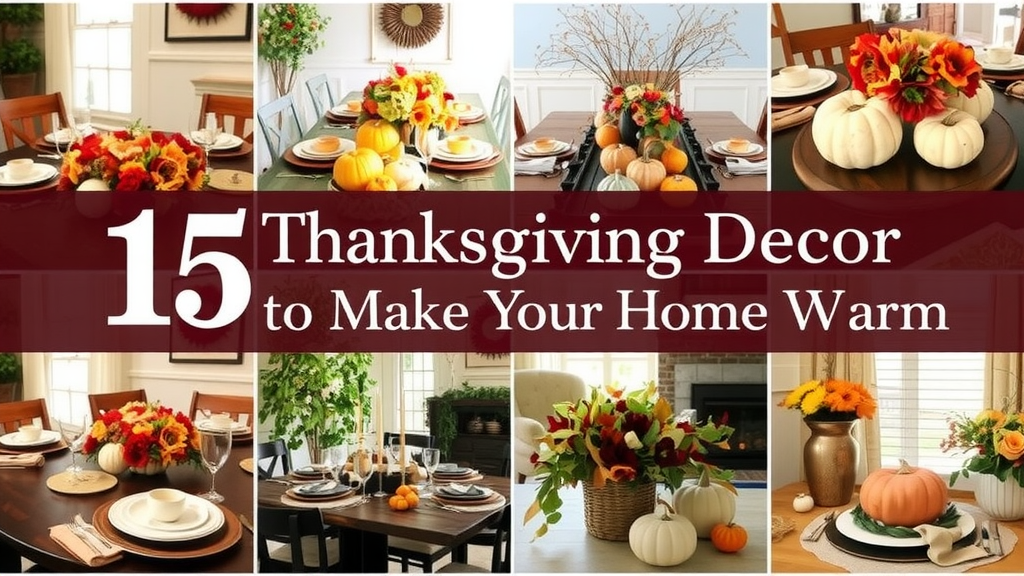 A Collage of Cozy Thanksgiving Decor Ideas