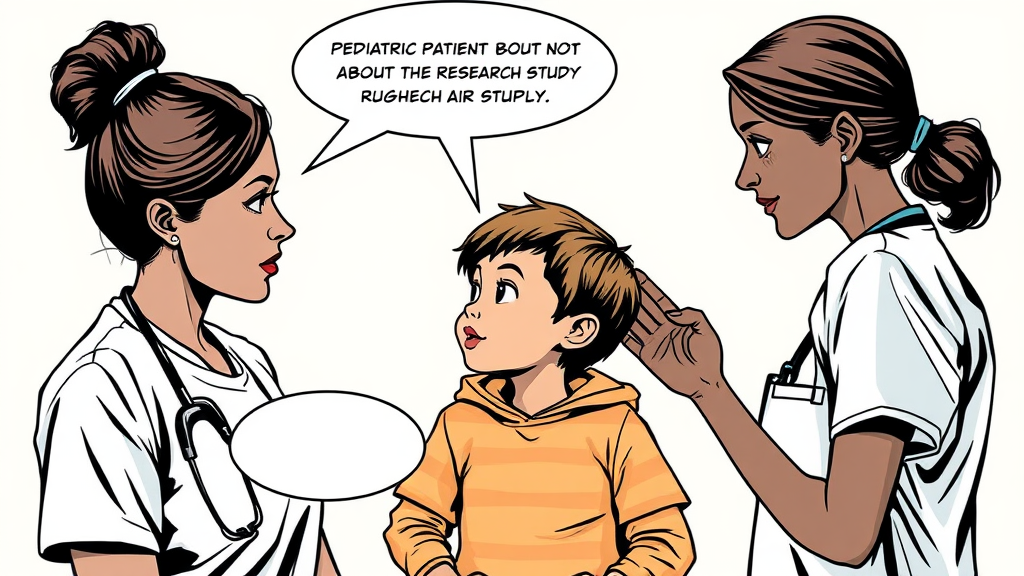 A Comic of Black Mother, Child and Research Nurse