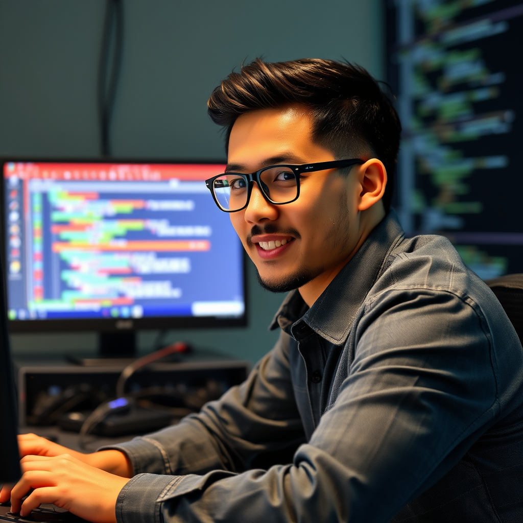 A Computer Programmer at Work