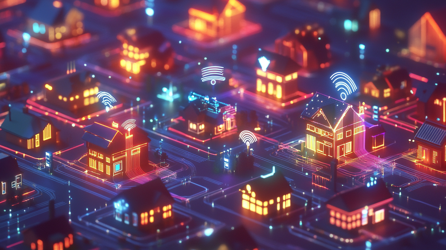 A Connected Smart City with Bright Fiber Lines