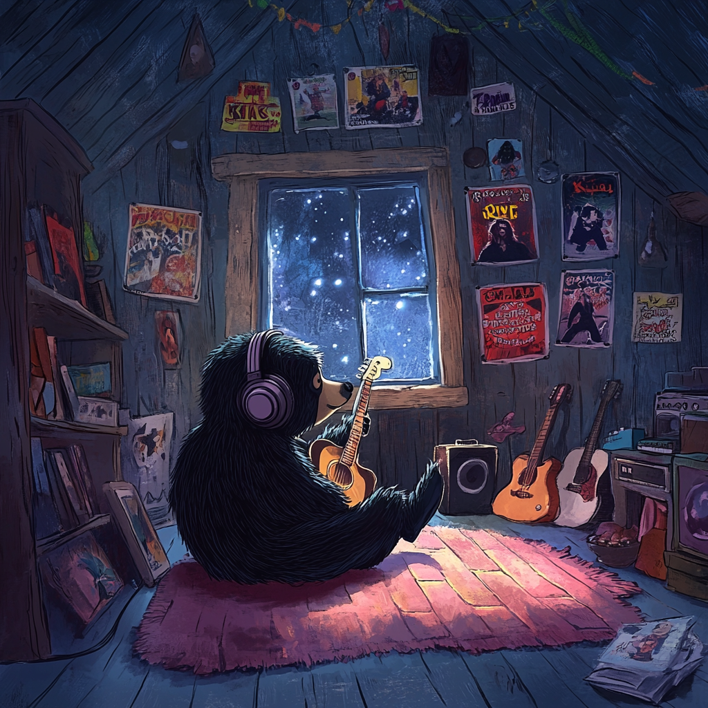 A Cozy Bear Cave: Jonny's Rockstar Dream