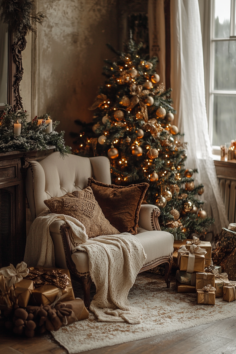 A Cozy Corner with Belgian Chocolate-Inspired Christmas Decor