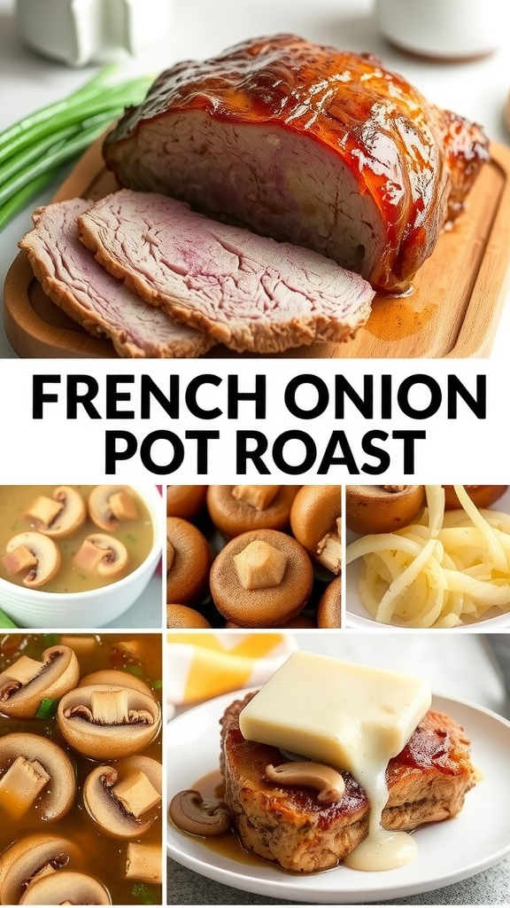 A Cozy French Onion Pot Roast Collage