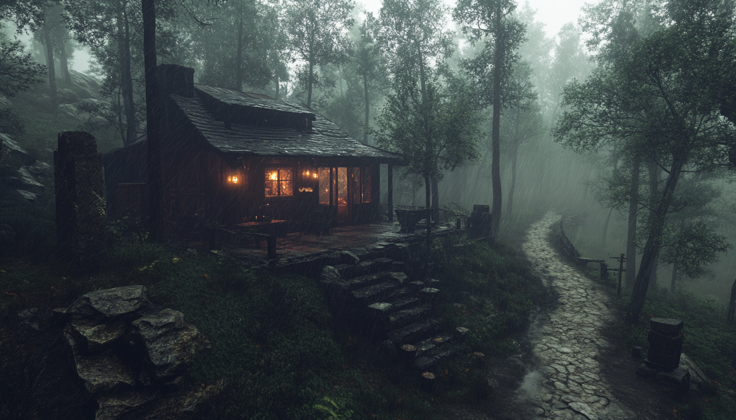 A Cozy Outpost in a Haunted, Rainy Forest