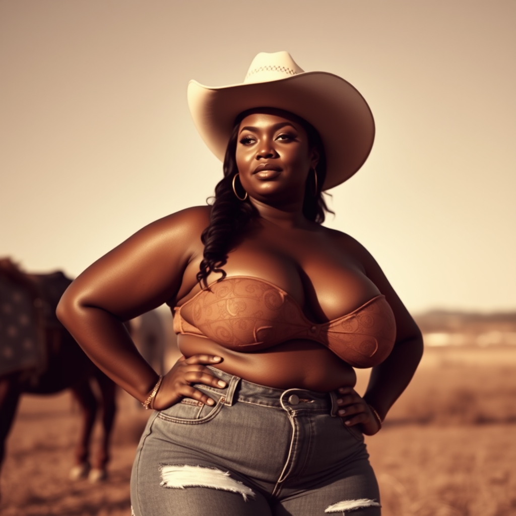 A Curvy Black Cowgirl