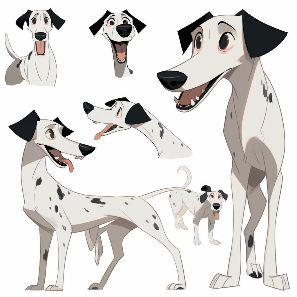 A Cute, Small Male Whippet Dog's Expressions