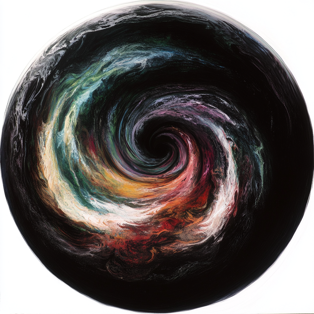 A Dark Ultraviolet Vortex Planet from Space