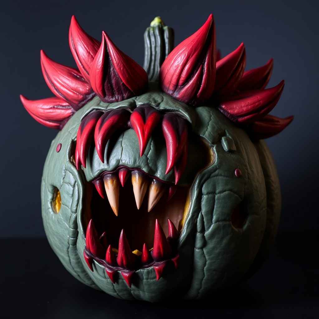 A Demogorgon Pumpkin: A Terrifying Halloween Creation