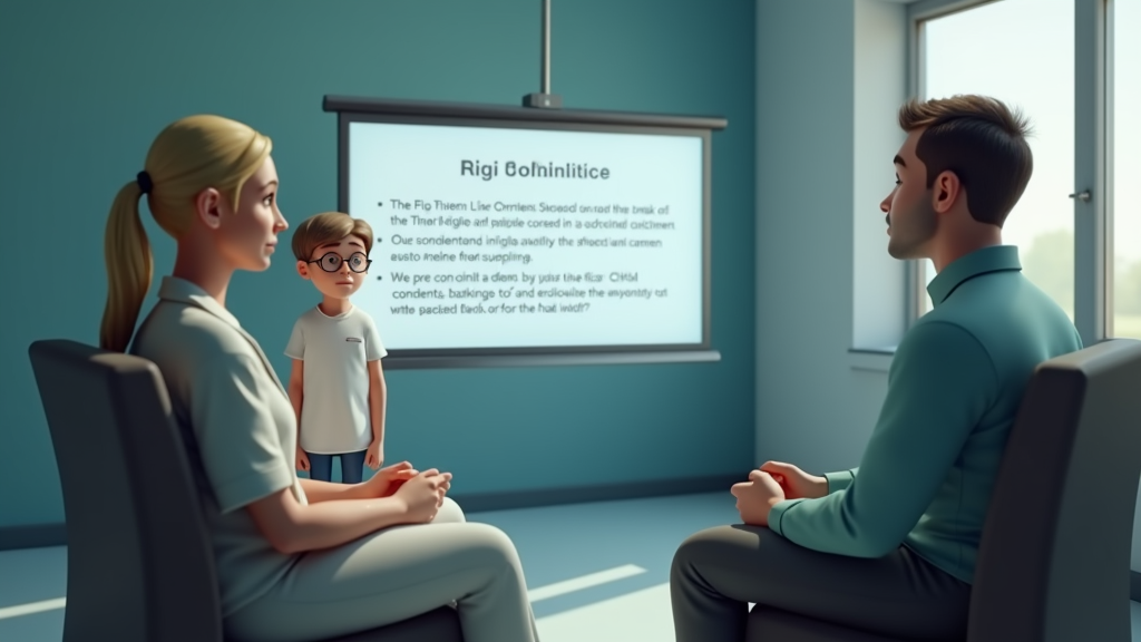 A Disengaged Child at Traditional Medical Briefing