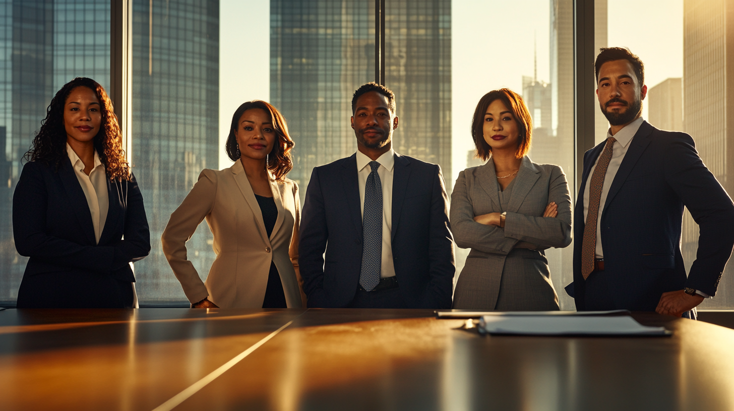 A Diverse Legal Team in a Boardroom