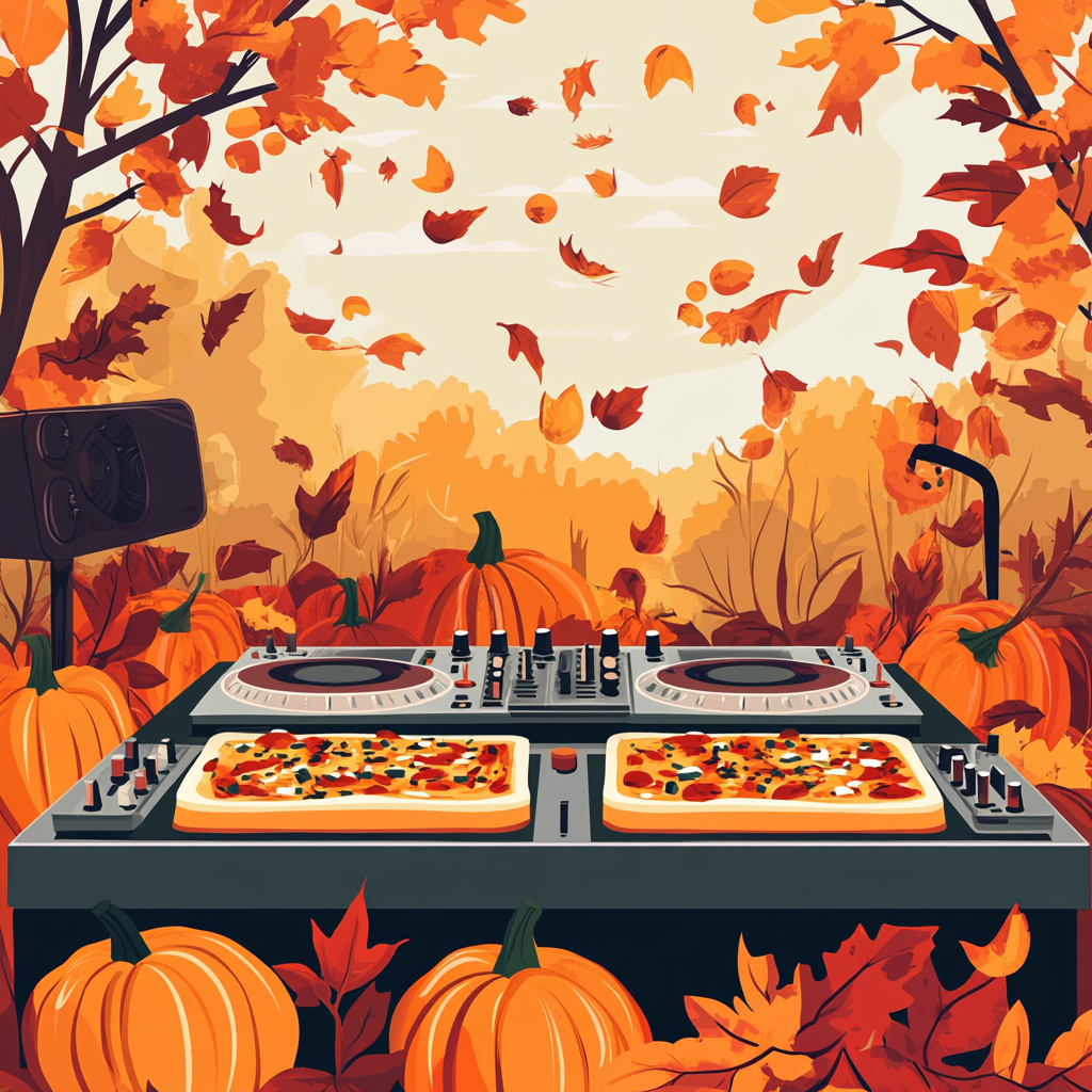 A Fall Pizza Party With Broken Pumpkins