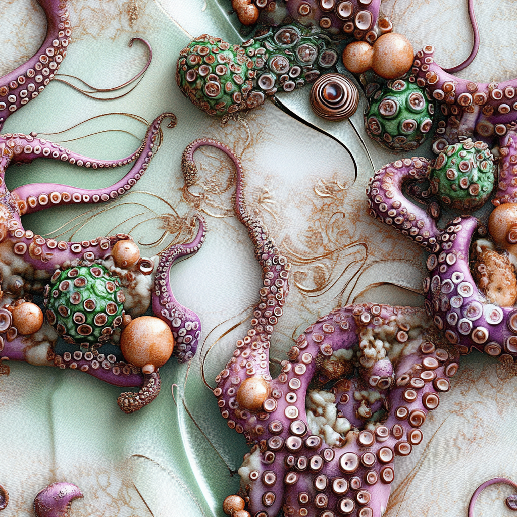 A Fancy Plate of Strange Tentacled Creatures