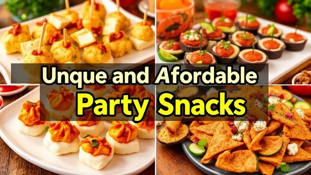 A Festive Display of Party Snacks