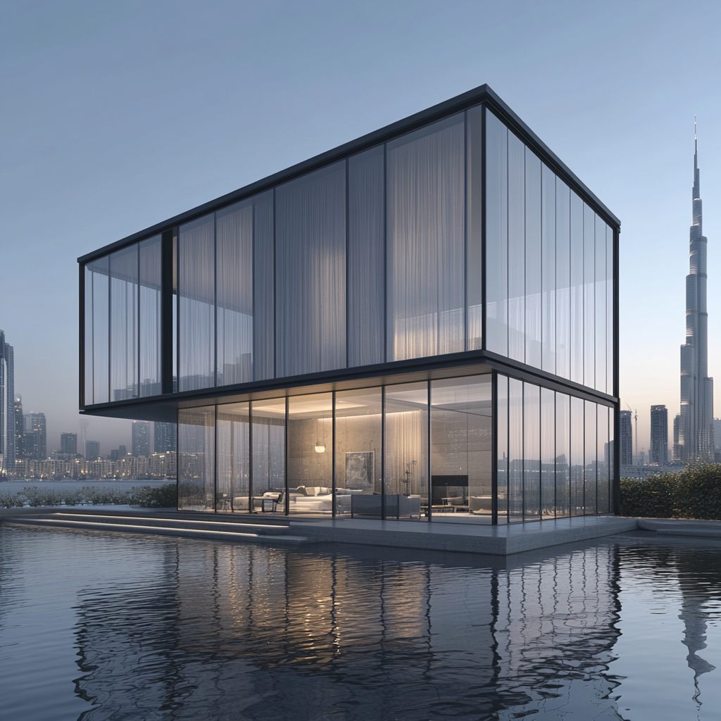 A Floating Glass Box by Dubai Creek: Serene Elegance