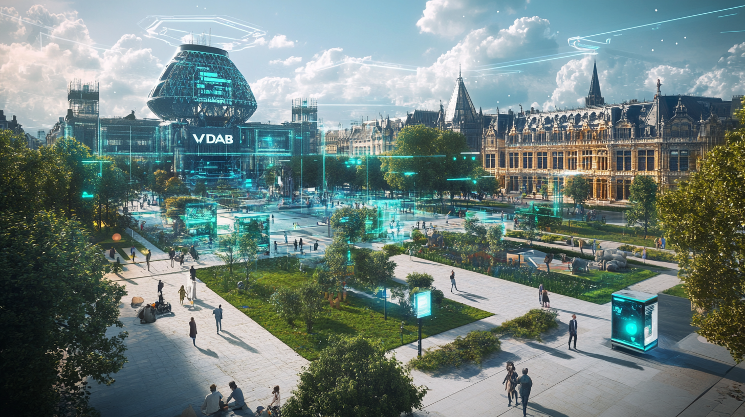 A Futuristic Antwerp: Humans and AI Coexisting Harmoniously