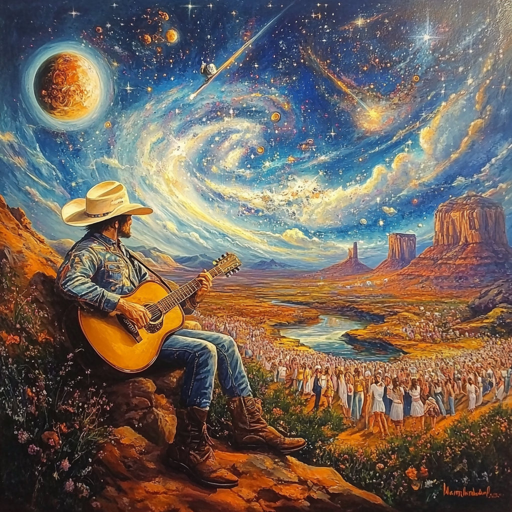 A Galactic Cowboy Concert in the Milky Way