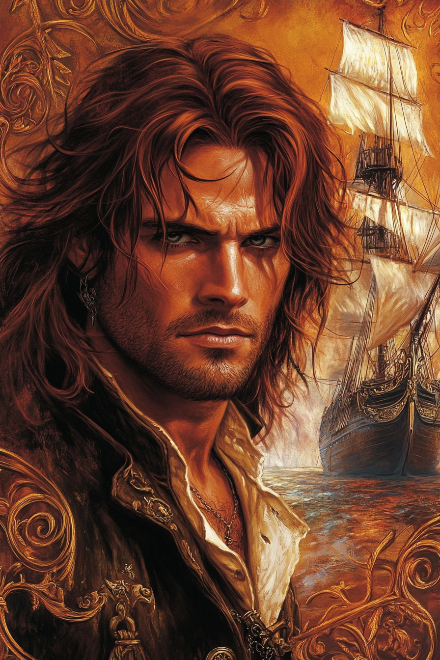 A Handsome Pirate on a Romantic Novel Cover