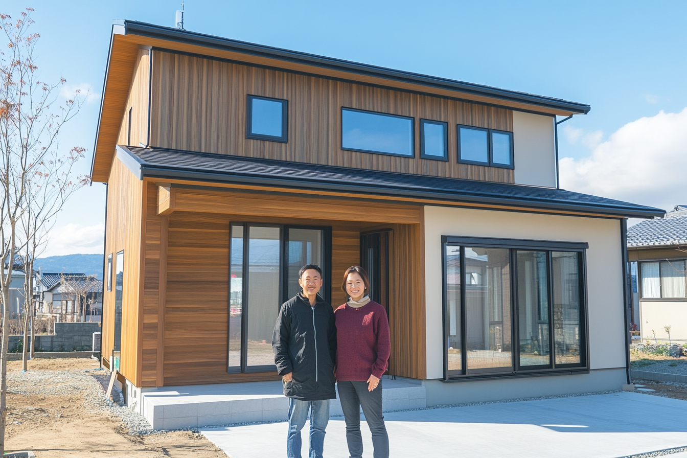 A Happy Japanese Couple's New Home Photo