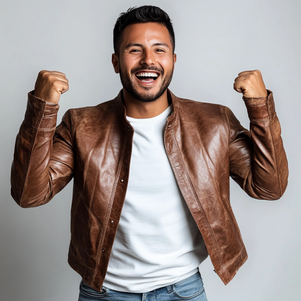 A Happy Latino Man Wins Game, Person Playing