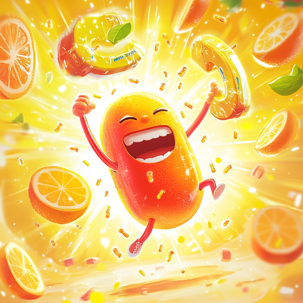 A Happy Orangey Vitamin C Trophy Awaits