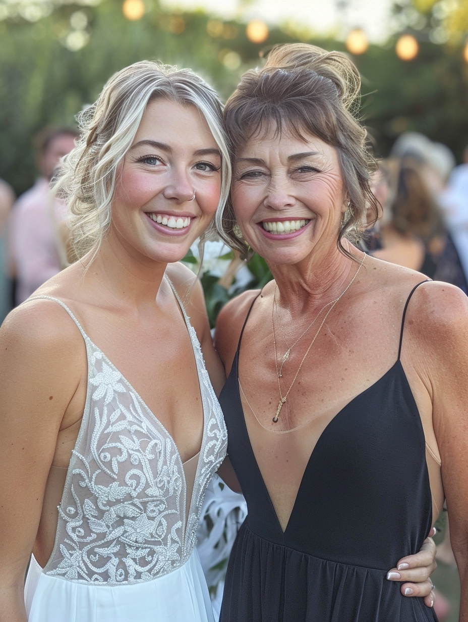 A Happy Wedding Day for Mother and Daughter