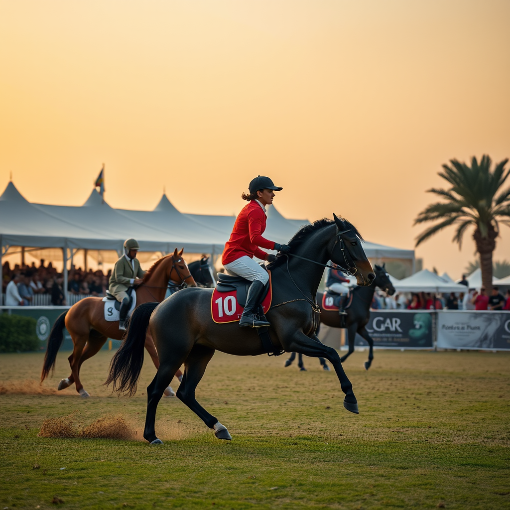 A Horse Riding Event in Dubai