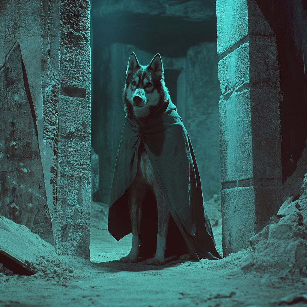 A Husky-Headed Humanoid in 1950's Dark Fantasy Film