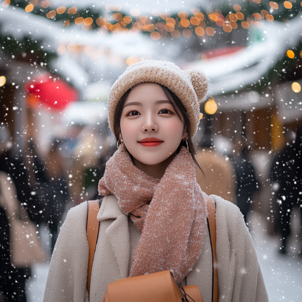 A Hyper-Realistic Winter Wonderland: Festive Korean Solo Town