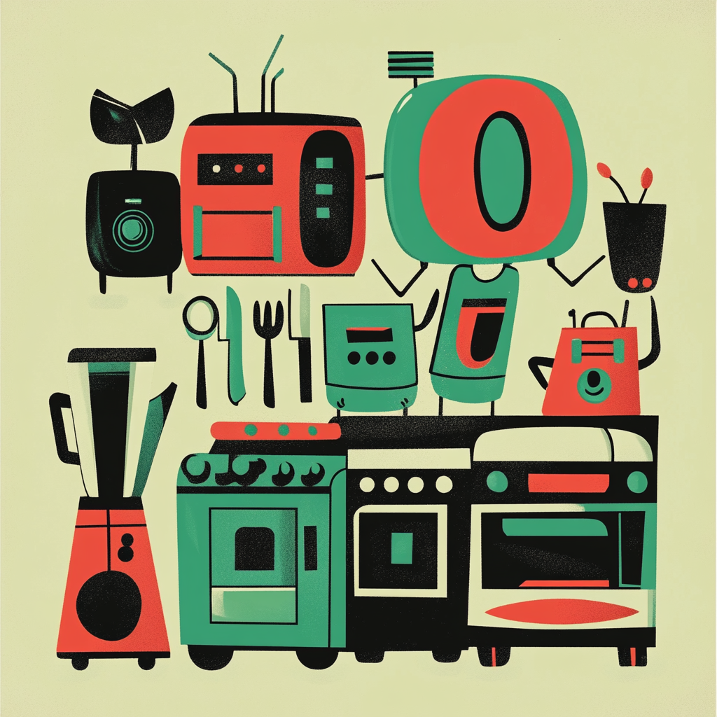 A Joyful Dance of Kitchen Appliances Poster