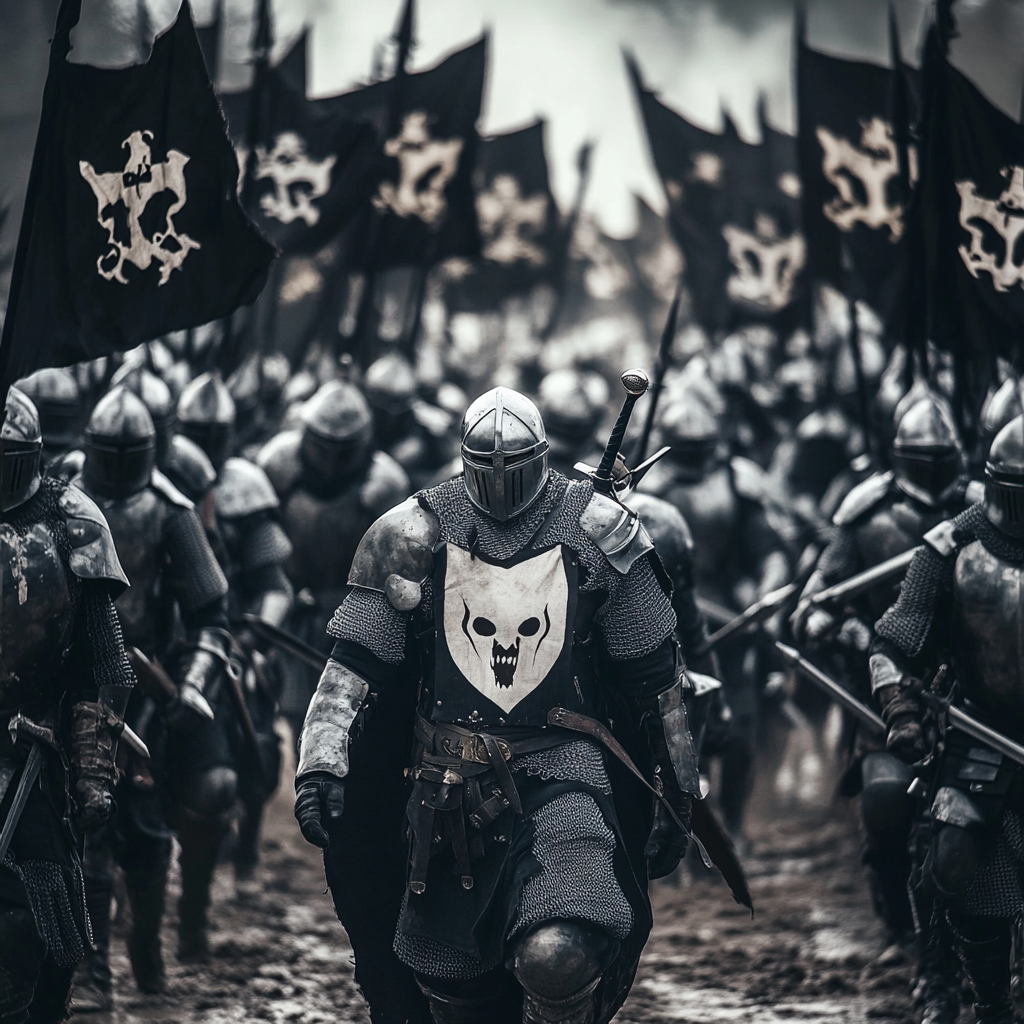 A Knight Leading His Army in the 10th Century