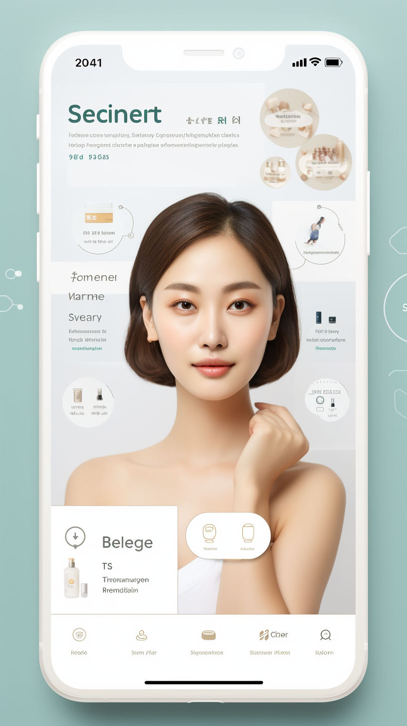 A Korean healthcare shop App Design