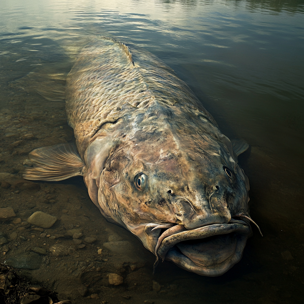 A Large, Creepy Fish in Freshwater River