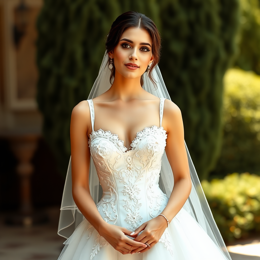 A Lebanese Bride with Simplistic Princess Look